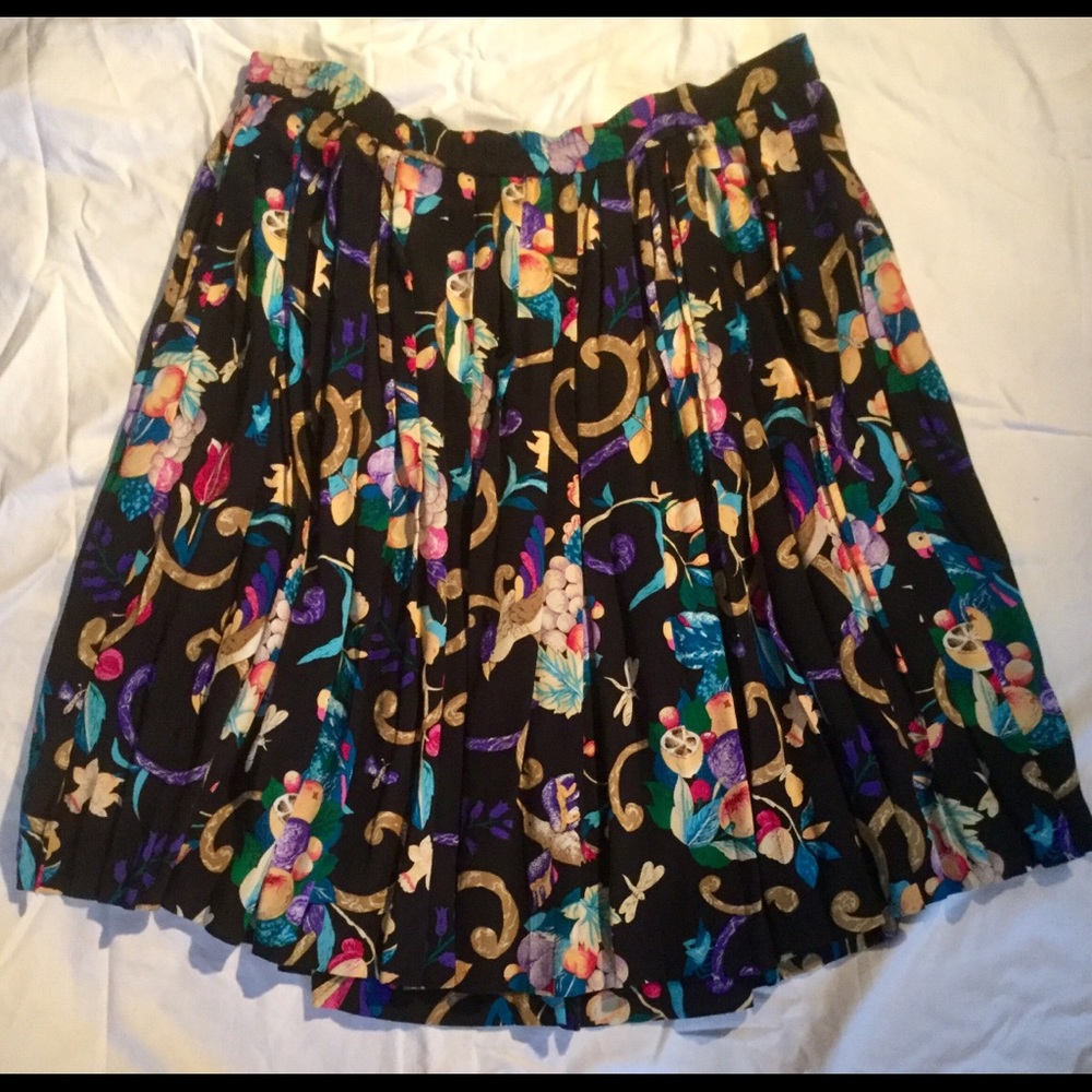 Diane von Furstenberg vintage skirt, silk, S